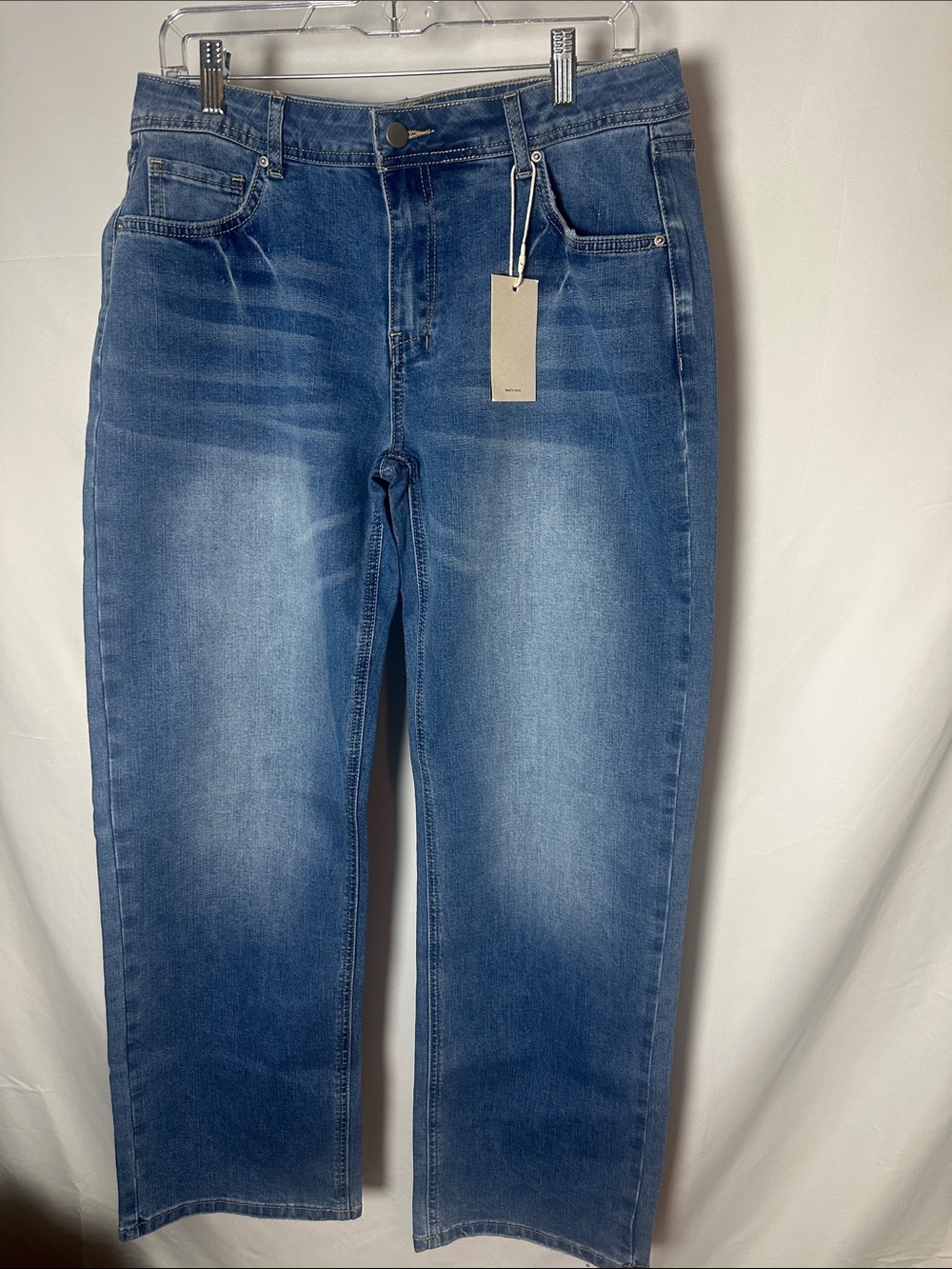 Flamingals Jeans Women's Boyfriend Jeans in Washed Blue